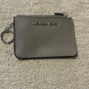 Michael Kors Textured Gray card and ID wallet